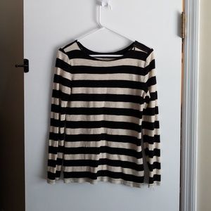 LOFT striped long sleeve top